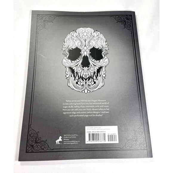 Marked in Ink A Tattoo Coloring Book by Megan Massacre Trade Paperback - Picture 2 of 13